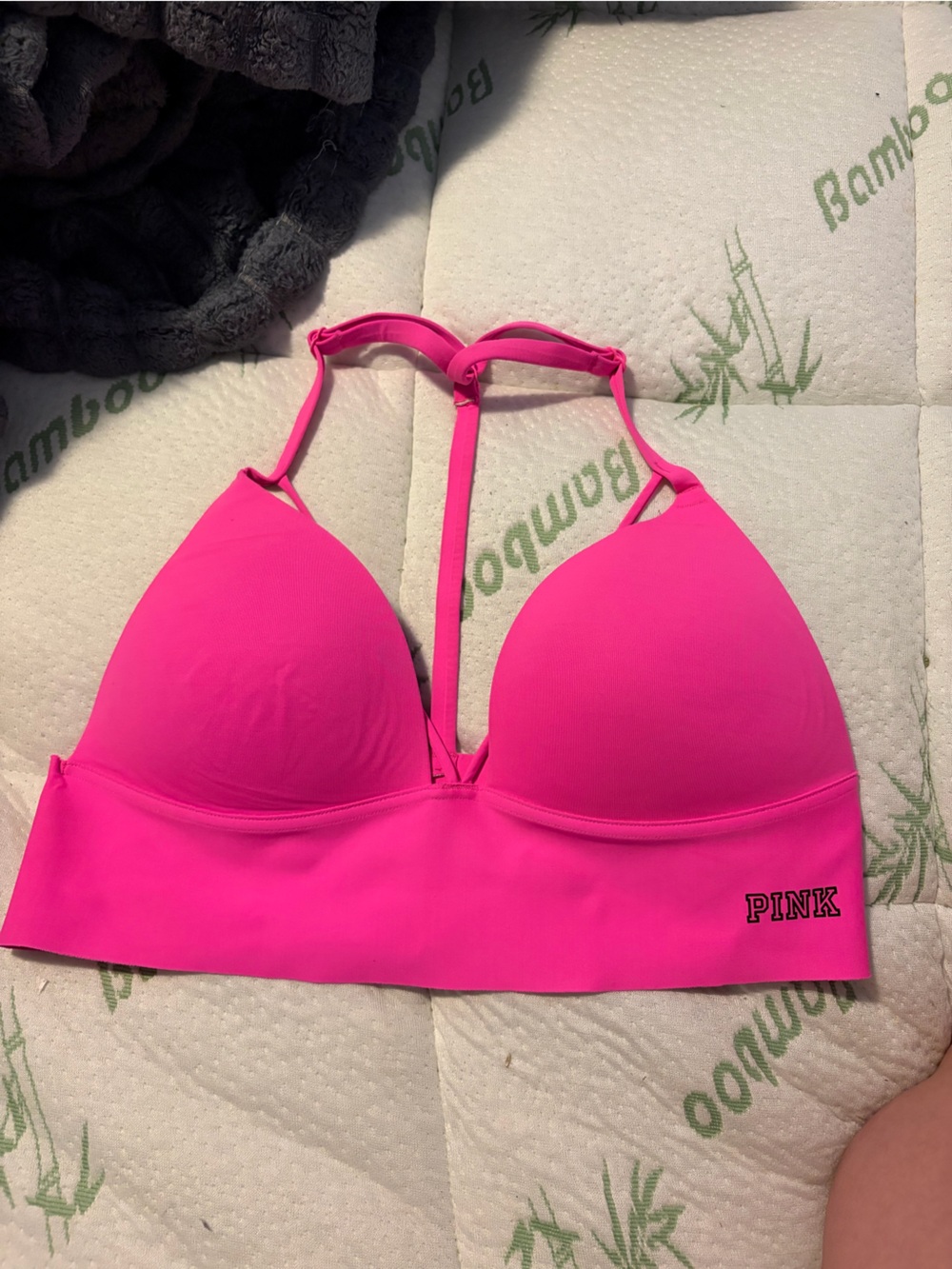 PINK Hot Pink Push-Up Bra